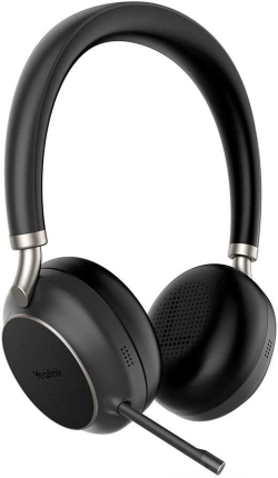Слушалки Yealink BH76 стерео слушалки, Bluetooth, MS, ANC, USB-A донгъл, черен