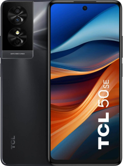 Смартфон TCL 50 SE, 6.78" 2460x1080, 6GB, 256GB, 50MP, USB Type-C, 5010 mAh, Черен