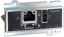 Продукт APC Network Management Card 3 UPS Network Management Cards for Easy UPS 3 Series 3-Phase remotely monitor and manage the UPS