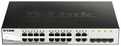 Комутатор/Суич D-Link DGS-1210-16-E, 16-портов, 10/100/1000 гигабитов, за монтаж в шкаф