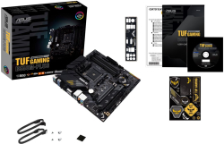 Дънна платка Asus TUF Gaming B550M-PLUS, AM4, 4x DDR4, 4x SATA 6.0 Gb/s, 2x USB 2.0, mATX