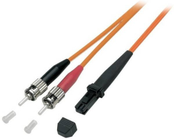 Оптична пач корда Оптичен пач кабел MTRJ-ST мултимод OM2, дуплекс, 3мм, 50 метра