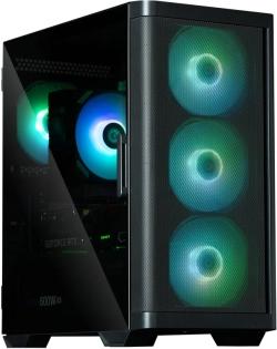 Кутия Zalman кутия Case mATX - M4 Black - Addressable RGB , Tempered Glass, 4 fans