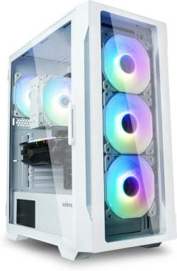Кутия Zalman кутия Case ATX - I3 NEO TG White - aRGB, Tempered Glass