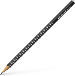 Канцеларски продукт Faber-Castell Молив Jumbo Sparkle, черен