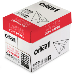 Хартия за принтер Office 1 Копирна хартия Laser Copy, A4, 80 g-m2, 500 листа, 5 пакета
