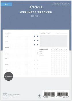 Filofax Пълнител за органайзер Minimal Wellness, А5
