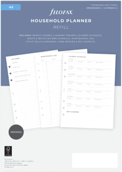 Filofax Пълнител за органайзер Minimal, А5, за дома