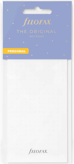 Канцеларски продукт Filofax Пад за Personal органайзер, на точки, 15 x 6.5 cm