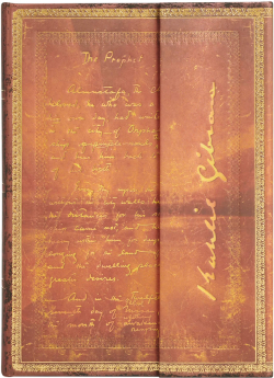 Канцеларски продукт Paperblanks Тефтер K.Gibran, Midi, широки редове, твърда корица, 72 листа