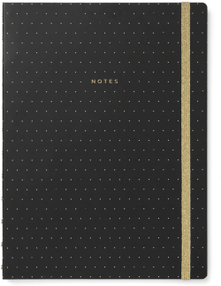Канцеларски продукт Filofax Тефтер Moonlight, А4, черен