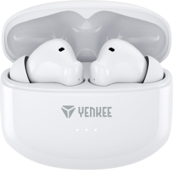 Слушалки Yenkee YHP 08BT ANC, безжични, със зареждащ кейс, бели