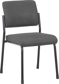 Посетителски стол RFG Solid M, текстил, метална основа, до 150 kg, сив