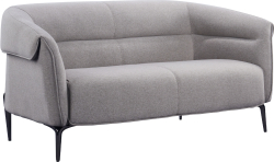 Диван RFG Megan, двуместен, текстил, метална основа, сив