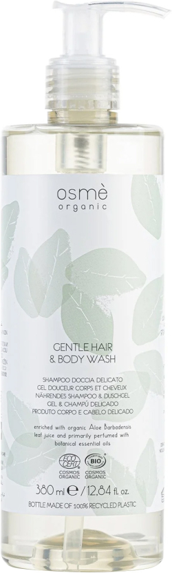 Почистващ продукт GFL Cosmetics Душ гел за коса и тяло Osme, с помпа, запечатан, 380 ml