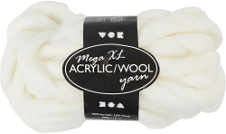  Creativ Company Прежда, акрил-вълна, 15 m, 300 g, бяла