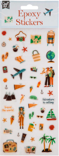 Craft ID Стикери Пътуване, епоксидни
