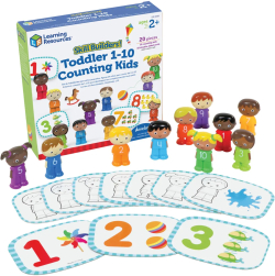 Продукт Learning Resources Комплект с карти и фигурки на деца, с числата от 1 до 10, за броене