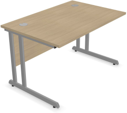 Бюро Бюро Narbutas Optima C, 1200 x 800, 720 mm, ПДЧ 25 mm, метални крака, избелен дъб