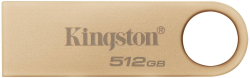 USB флаш памет Kingston DataTraveler SE9 G3, 512 GB, 220 MB/s, USB 3.2, Алуминиев корпус, Златист