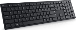 Клавиатура Dell KB500, Безжична, 2.4 GHz, 2 x AAA, QWERTY, US, малък Enter, Черен