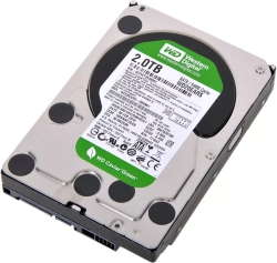 Хард диск / SSD Western Digital Caviar Green, 2TB, 3.5", SATA 3 Gb/s, 110 MB/s