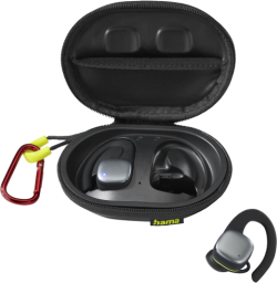 Слушалки Hama-184113 Spirit Athletics, безжични Bluetooth, с микрофон, черно/жълто