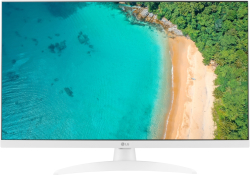Монитор LG 27TQ615S-WZ, 27.0" 1920x1080, WiFi, 2x HDMI, AI Sound, 250cd/m2, 16:9, Бял