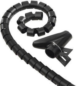 Шлаух спирала черна Easy Cover 2.5 m x 20 mm, 220996