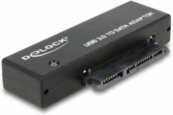 Кабел/адаптер Конвертор Delock, SuperSpeed USB 5 Gbps (USB 3.2 Gen 1) - SATA 6 Gbps, Вкл. захранване