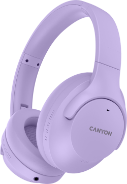Слушалки Canyon OnRiff 10, безжични Bluetooth, с микрофон, обхват до 10м, лилави
