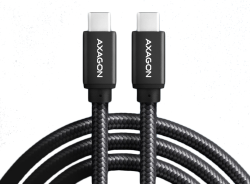 Кабел/адаптер Axagon Data and charging USB 3.2 Gen1 cable lengh 3 m. PD 60W, 3A. Black braided.