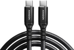 Кабел/адаптер Axagon Data and charging USB 2.0 cable length 1 m. 3A. PD 60W, 3A. Black braided.