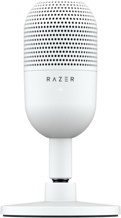 Микрофон Razer Seiren V3 Mini, 20 Hz - 20 kHz, -36 dB, LED индикатор, USB порт, бял цвят