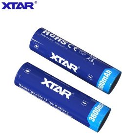 Батерия Акумулаторна батерия XTAR за фенери 18650 със защита , 3600mAh, Li-ion