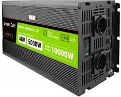 Инвертор GREEN CELL, 48-220V, DC-AC, 5000W-10000W, INVGCP5000LCD LCD