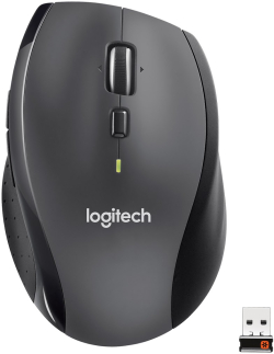 Мишка Logitech M705 Marathon, 1000 dpi, USB донгъл, 10м обхват, Лазерен сензор, Сив