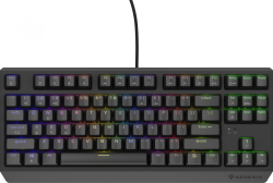 Клавиатура Genesis Thor 230 TKL, RGB, Механична, Outemu Brown Linear, USB кабел, Черен