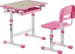 Ергономичен чин и стол RFG Ergo Tech B207, ученически, розов цвят
