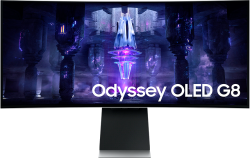 Монитор Samsung Odyssey OLED G8, 34" UWQHD, 1800R, 21:9, 250 cd/m2, Micro HDMI, Type-C