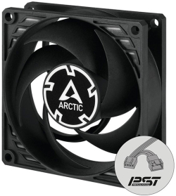 Вентилатор ARCTIC Fan 8cm, P8 PWM PST Black, ACFAN00150A
