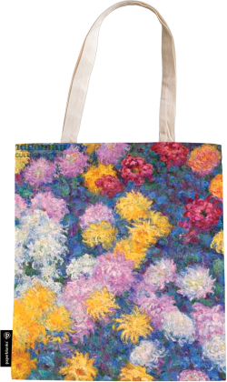 Продукт Paperblanks Чанта Monet Chrysanthemums, текстилна, 380 х 380 mm