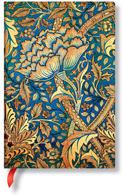 Канцеларски продукт Paperblanks Тефтер Morris Windrush, Mini, широки редове, мека корица