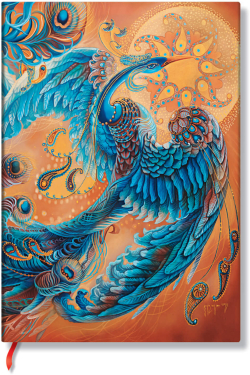 Канцеларски продукт Paperblanks Тефтер Skybird, Mini, широки редове, твърда корица, 88 листа