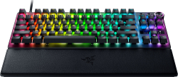 Клавиатура Razer Huntsman V3 Pro Tenkeyless, USB Type-C, Razer Chroma RGB, 1000 Hz, Черен