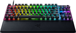 Клавиатура Геймърска Razer Huntsman V3 Pro Tenkeyless, USB Type-C, Razer Chroma RGB, 1000 Hz, Черен