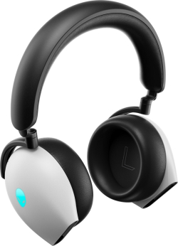 Слушалки Dell Alienware AW920H, Over-Ear, Bluetooth, Микрофон, 117 dB, 32 Ω, Type-C, RGB, Бял