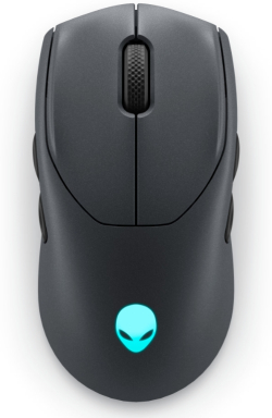 Мишка Геймърска Dell Alienware Tri-Mode AW720M, С кабел, Безжична, 26000 dp, RGB, Черен