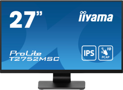 Монитор IIYAMA T2752MSC-B1, 27'', IPS, 16:9,, FHD 1920x1080, 400cd/m2, 1000:1, 5ms, 60Hz