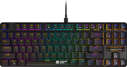 Клавиатура Canyon Cometstrike TKL GK-50, геймърска, с кабел, RGB подсветка, механични клавиши